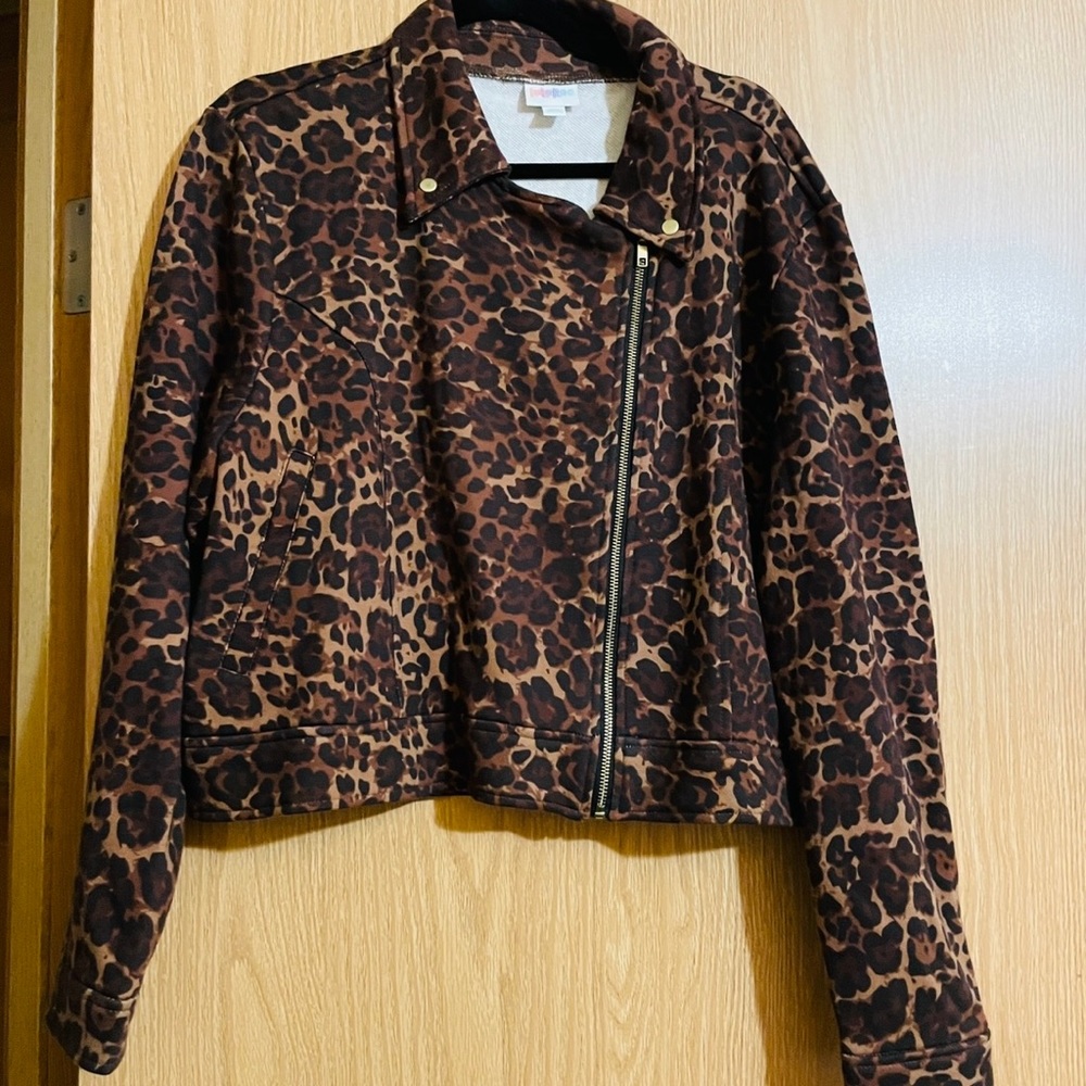Leopard Presley Moto Jacket